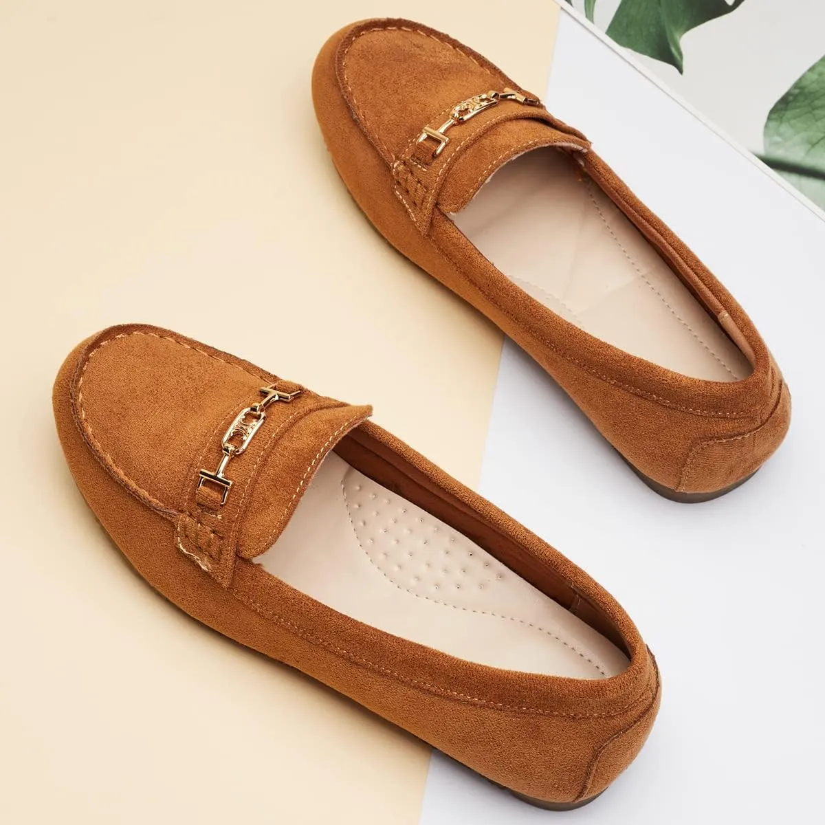 DeYashopin Women's Loafer Shoes Leisure Slip On Work Shoes Comfort Walking Flats