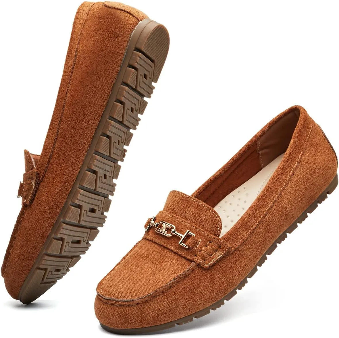 DeYashopin Women's Loafer Shoes Leisure Slip On Work Shoes Comfort Walking Flats