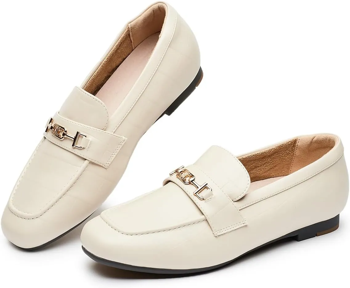 DeYashopin Women's Loafer Shoes Leisure Slip On Work Shoes Comfort Walking Flats