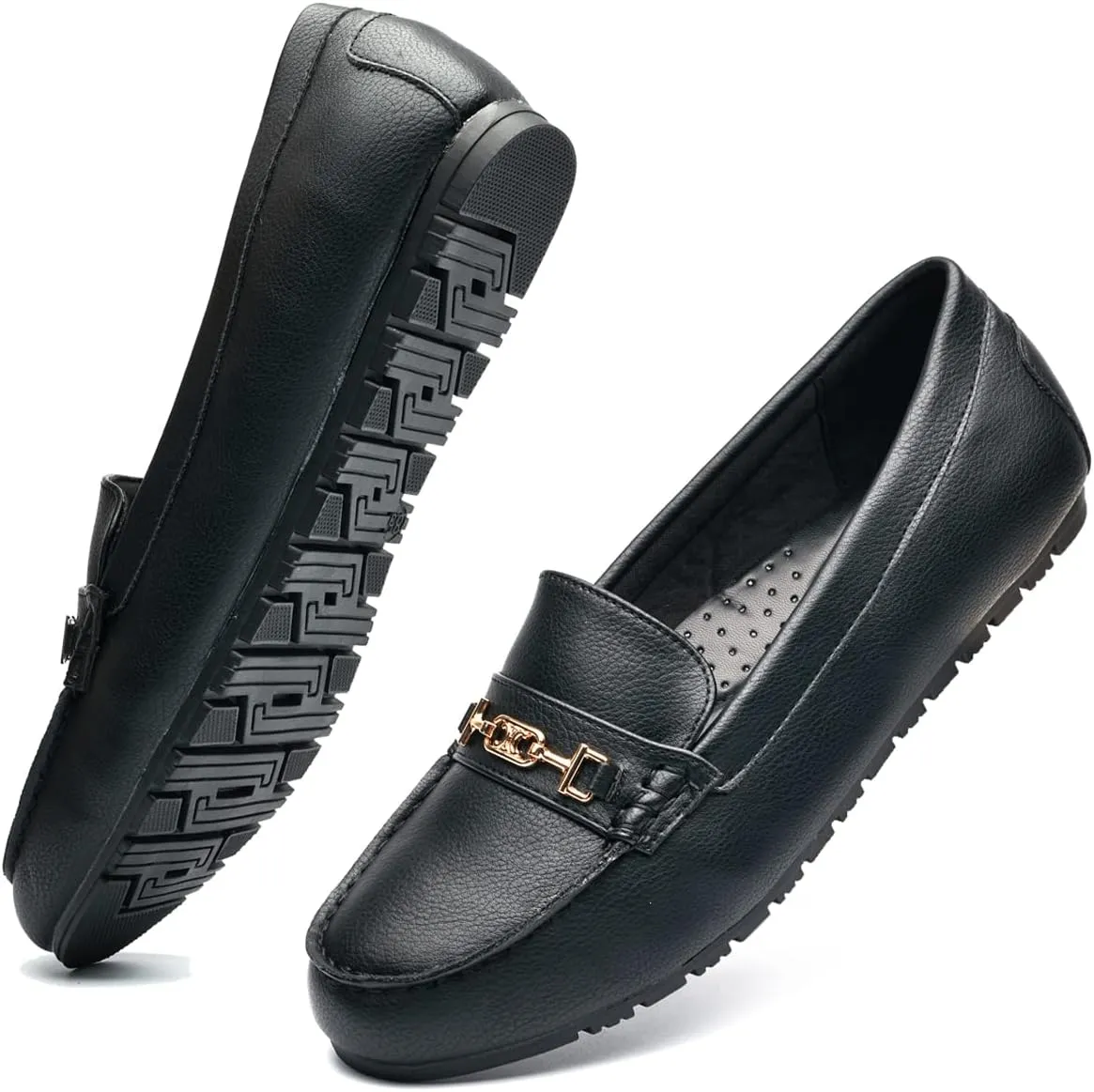 DeYashopin Women's Loafer Shoes Leisure Slip On Work Shoes Comfort Walking Flats