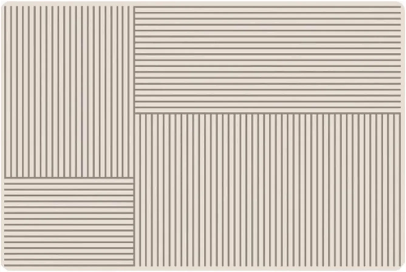 Diatomaceous Earth Bath Mat Super Absorbent, Stripes Non Slip Bath Mmats for Bathroom Floor and Toilet, Quick Dry Diatomite Mat, Machine Washable for Floor, Tub and Shower(40x60cm)