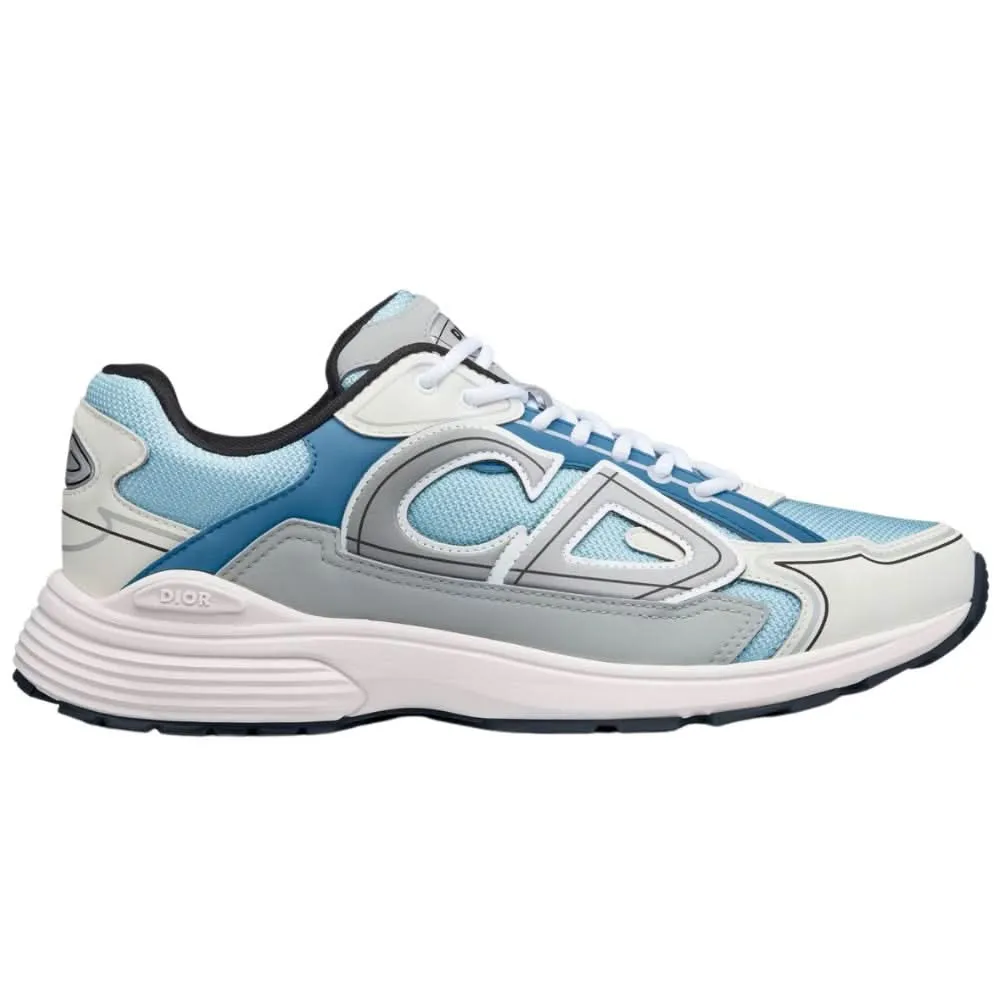 Dior B30 Light Blue Mesh and Blue, Gray and White Technical Fabric
