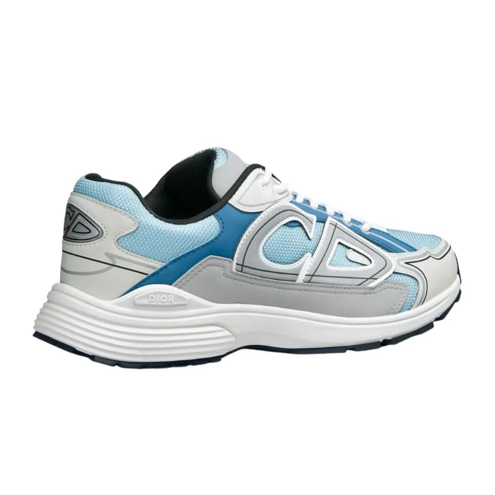 Dior B30 Light Blue Mesh and Blue, Gray and White Technical Fabric