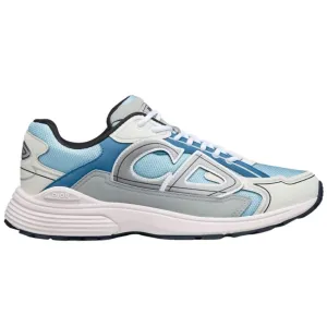 Dior B30 Light Blue Mesh and Blue, Gray and White Technical Fabric
