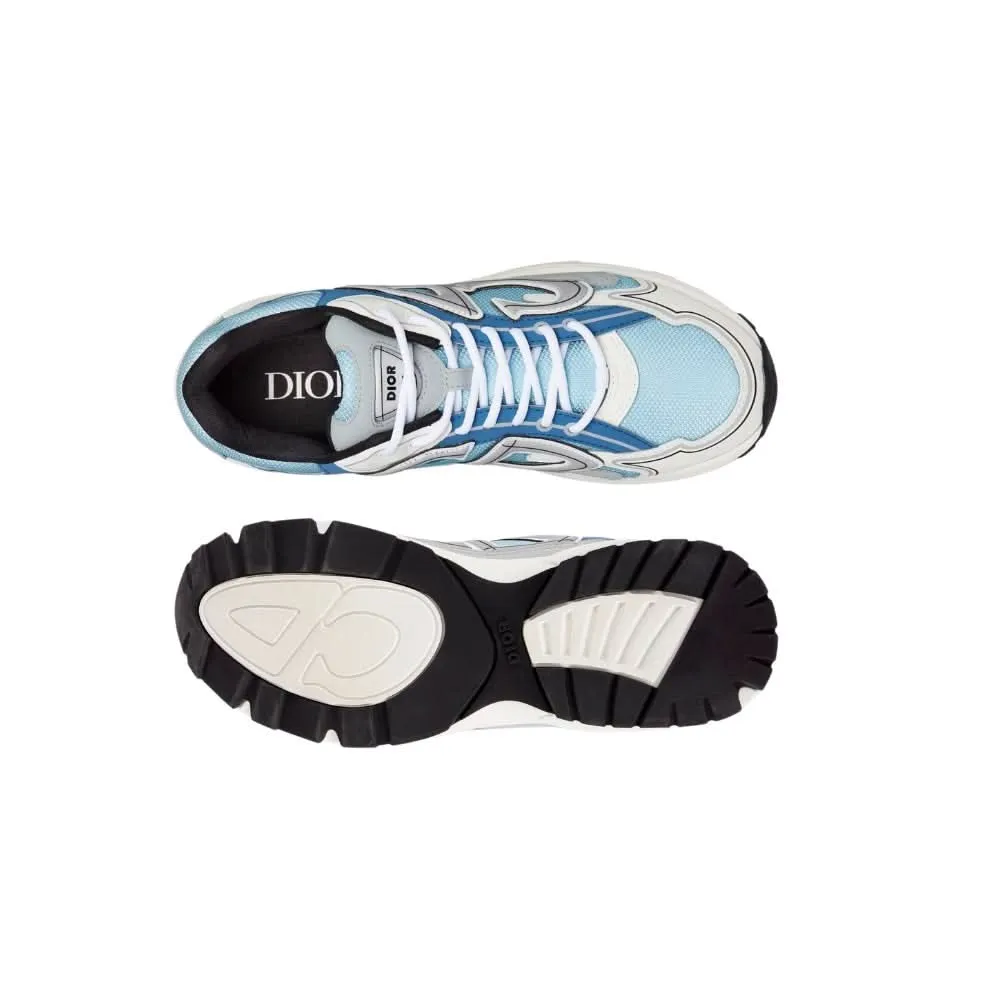 Dior B30 Light Blue Mesh and Blue, Gray and White Technical Fabric