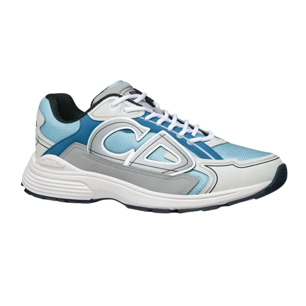 Dior B30 Light Blue Mesh and Blue, Gray and White Technical Fabric