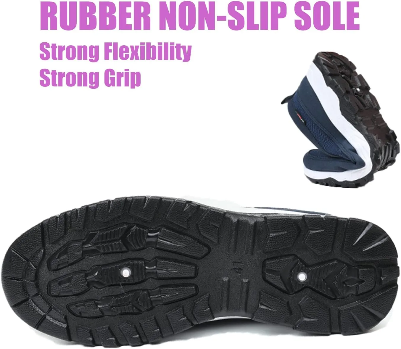 DirraBra Men's Slip-On Mesh Orthopedic Sneakers Walking Shoes,Sports Breathable Loafers Boat Shoes Casual Platform Comfy Non-Slip Hiking Working Shoes