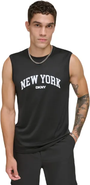 DKNY Men's Sleeveless Quick Dry 40  Protection UPF Active Top