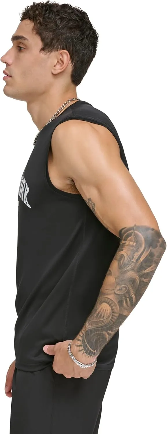 DKNY Men's Sleeveless Quick Dry 40  Protection UPF Active Top