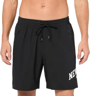 DKNY Men's Stretch Quick Dry Volley UPF 40  Protection Swim Trunk