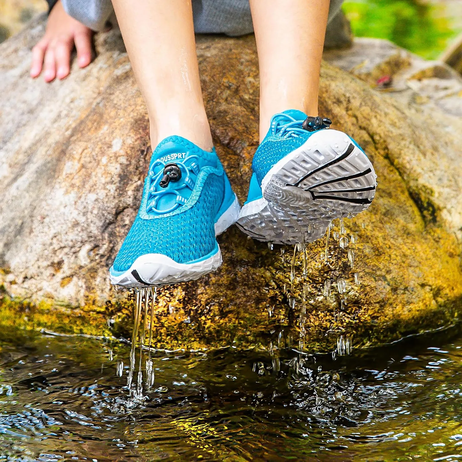 DOUSSPRT Water Shoes for Kids Boys Girls Quick Dry Beach Sports Swim Pool Aqua Shoes for Toddler/Little Kid/Big Kid