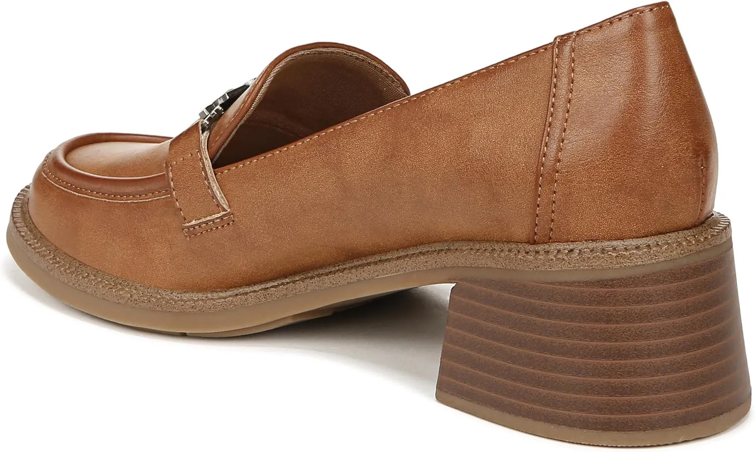 Dr. Scholl's Shoes Womens Rate Up Bit Slip On Block Heel Loafer