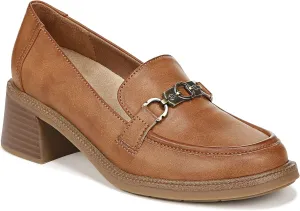 Dr. Scholl's Shoes Womens Rate Up Bit Slip On Block Heel Loafer