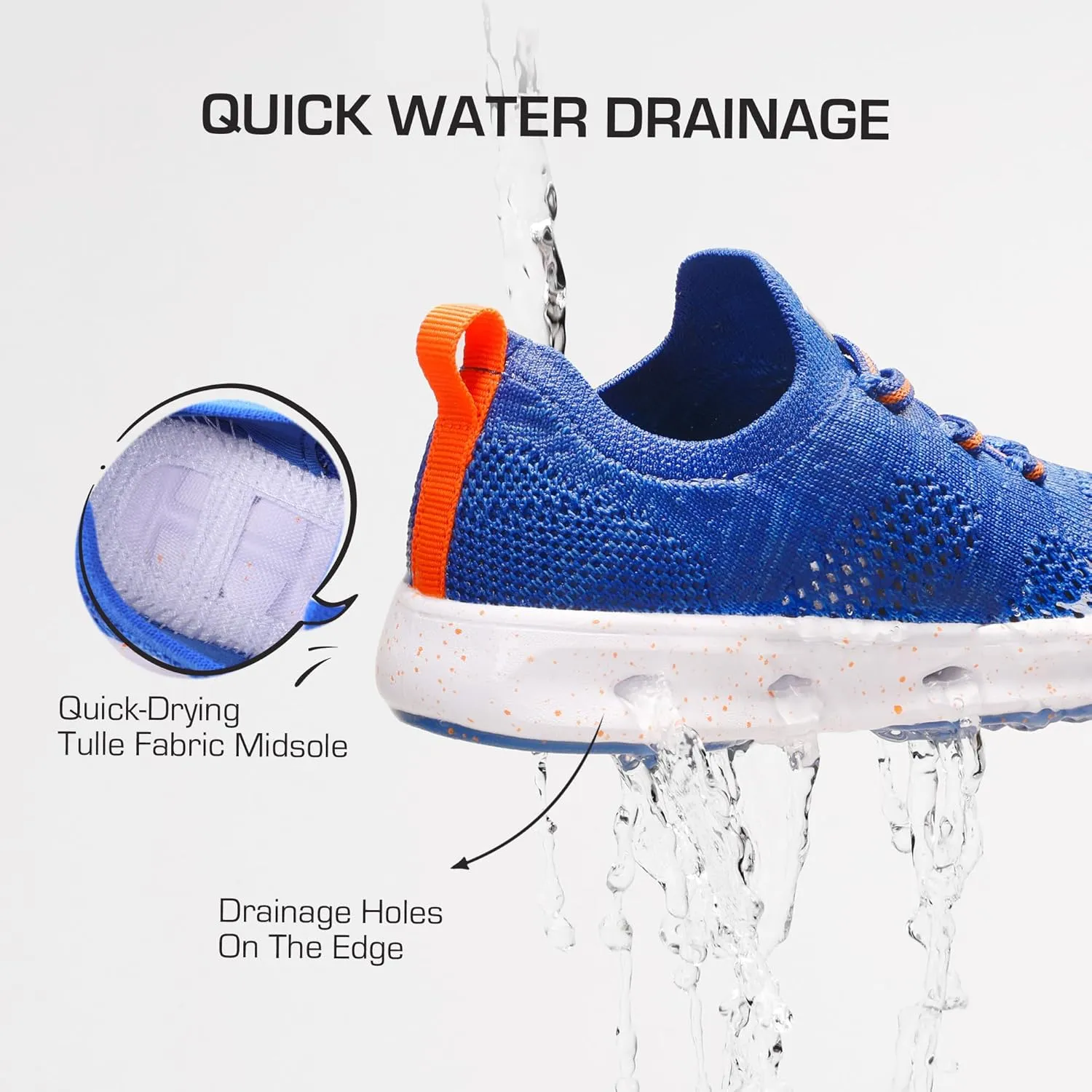 DREAM PAIRS Boys Girls Sneakers Kids Slip on Summer Quick Dry Lightweight Aqua Water Shoes