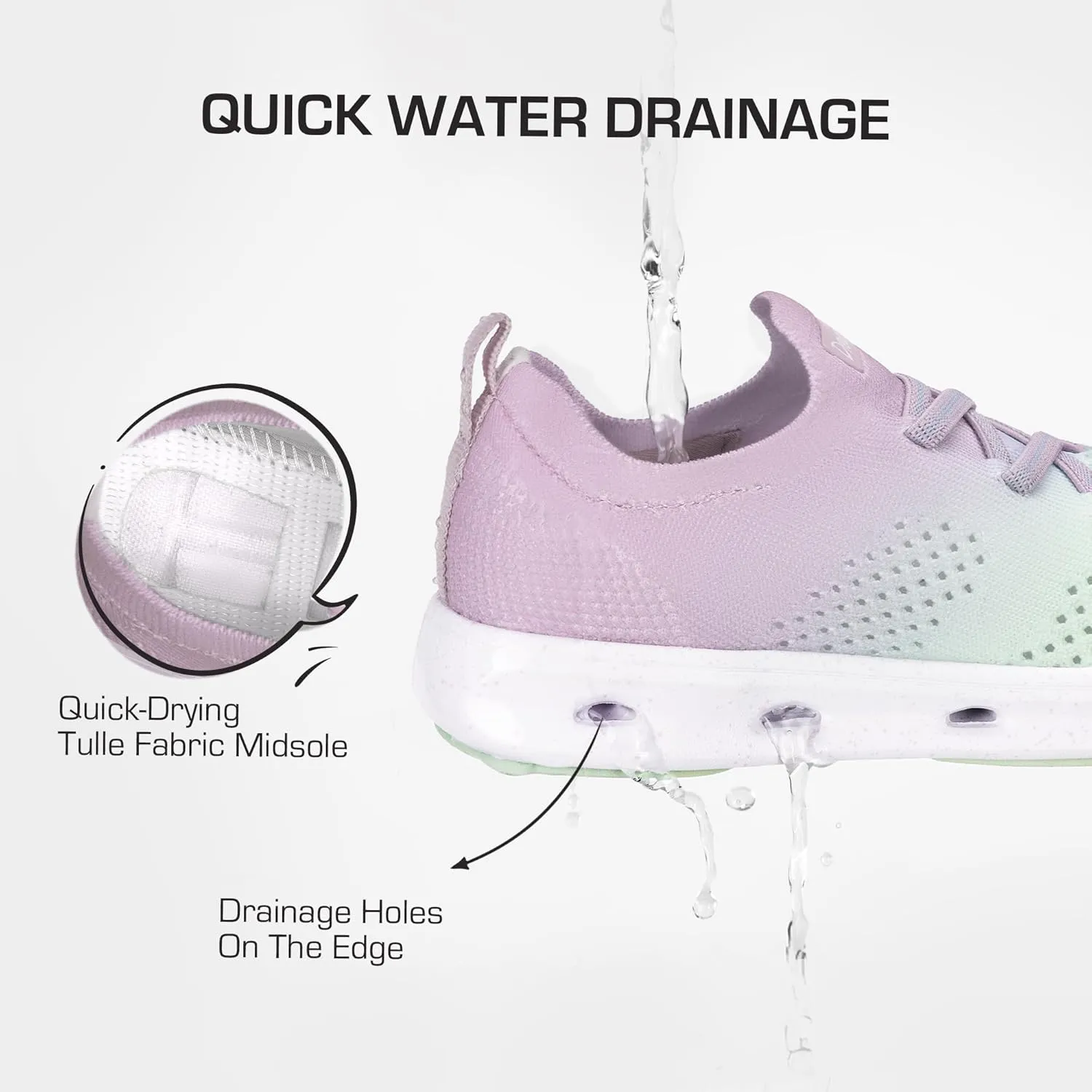 DREAM PAIRS Boys Girls Sneakers Kids Slip on Summer Quick Dry Lightweight Aqua Water Shoes