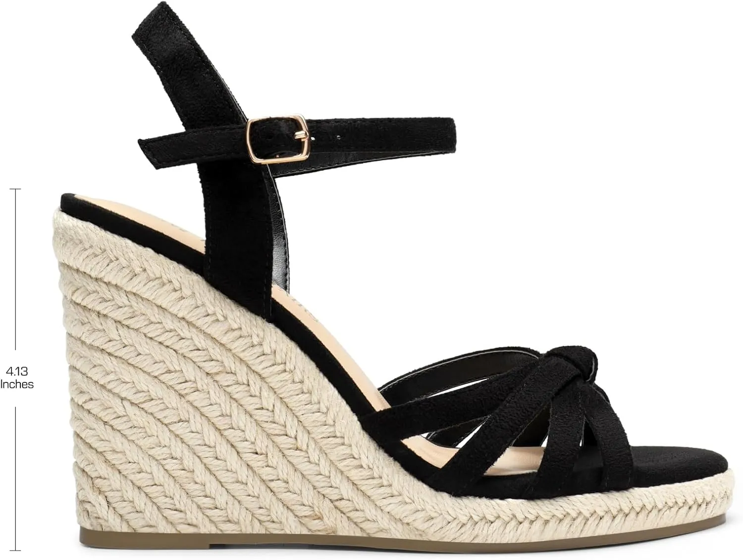 DREAM PAIRS Wedge Sandals for Women Dressy Summer, Platform Espadrille Strappy Casual Braided Heels Comfortable with Open Toe and Ankle Strap