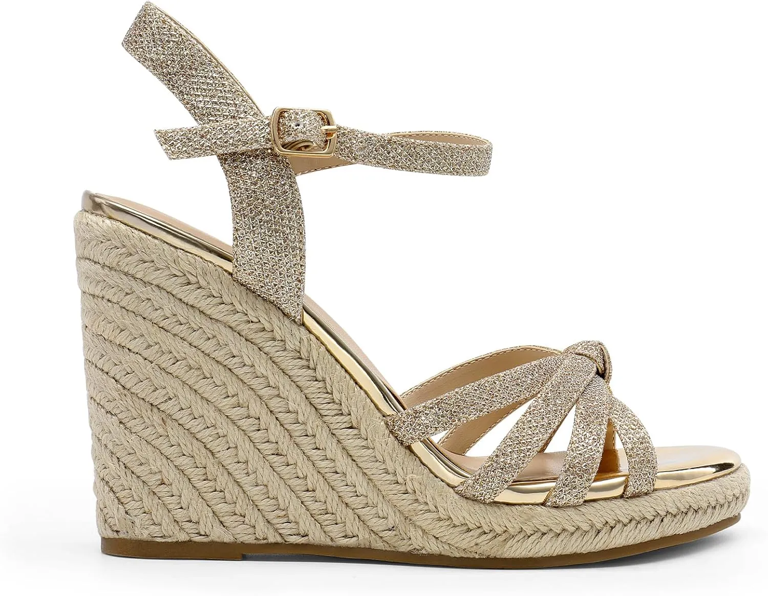 DREAM PAIRS Wedge Sandals for Women Dressy Summer, Platform Espadrille Strappy Casual Braided Heels Comfortable with Open Toe and Ankle Strap
