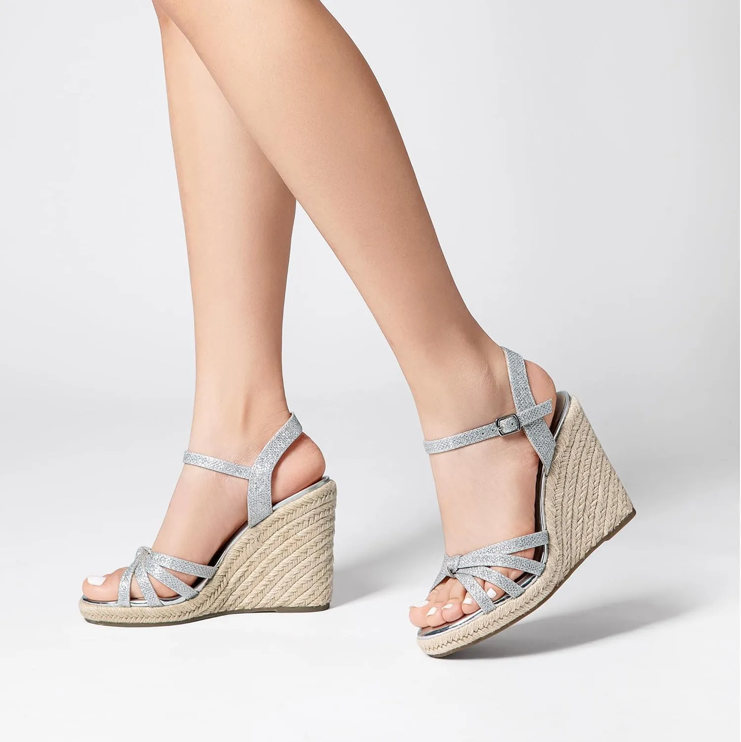 DREAM PAIRS Wedge Sandals for Women Dressy Summer, Platform Espadrille Strappy Casual Braided Heels Comfortable with Open Toe and Ankle Strap