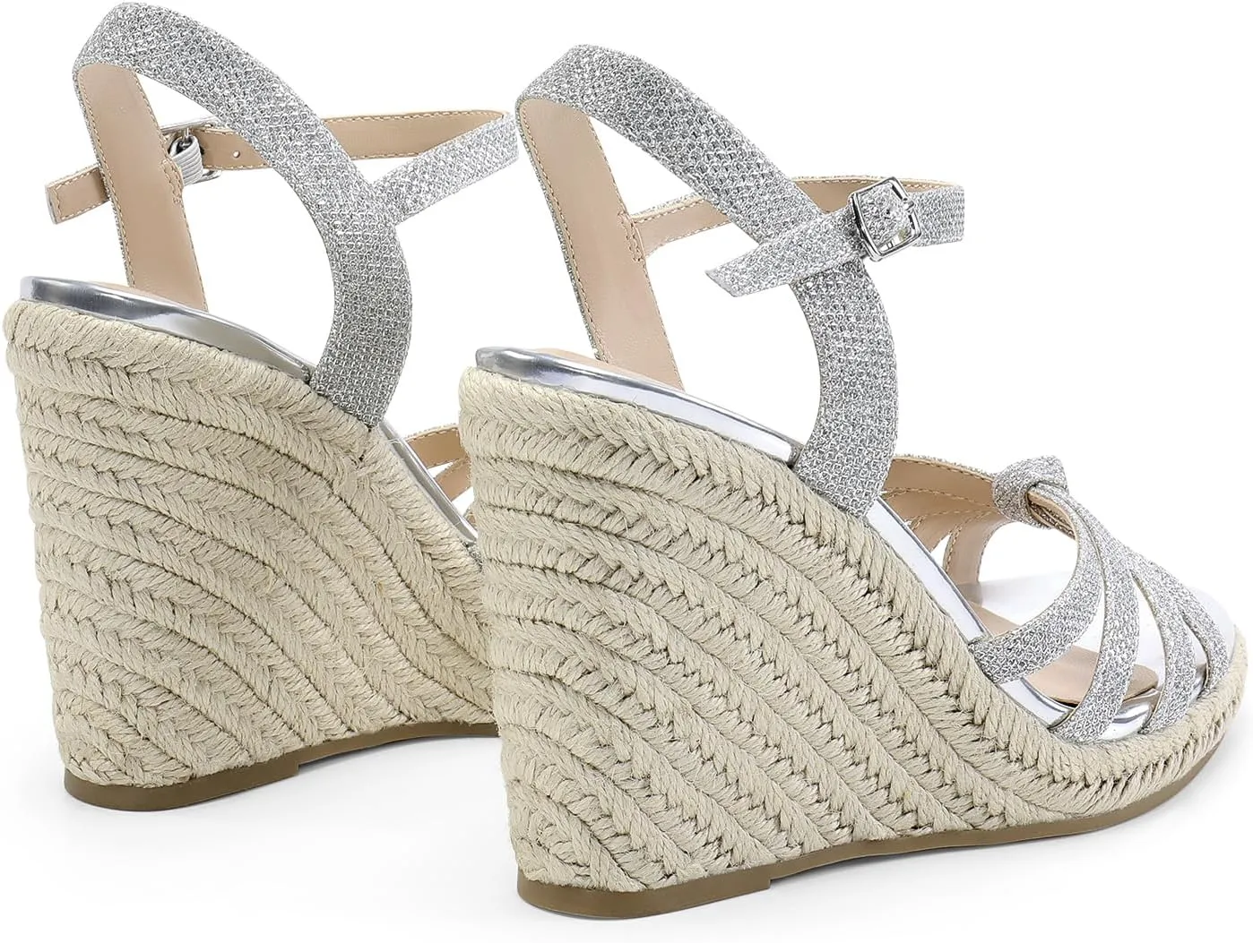 DREAM PAIRS Wedge Sandals for Women Dressy Summer, Platform Espadrille Strappy Casual Braided Heels Comfortable with Open Toe and Ankle Strap