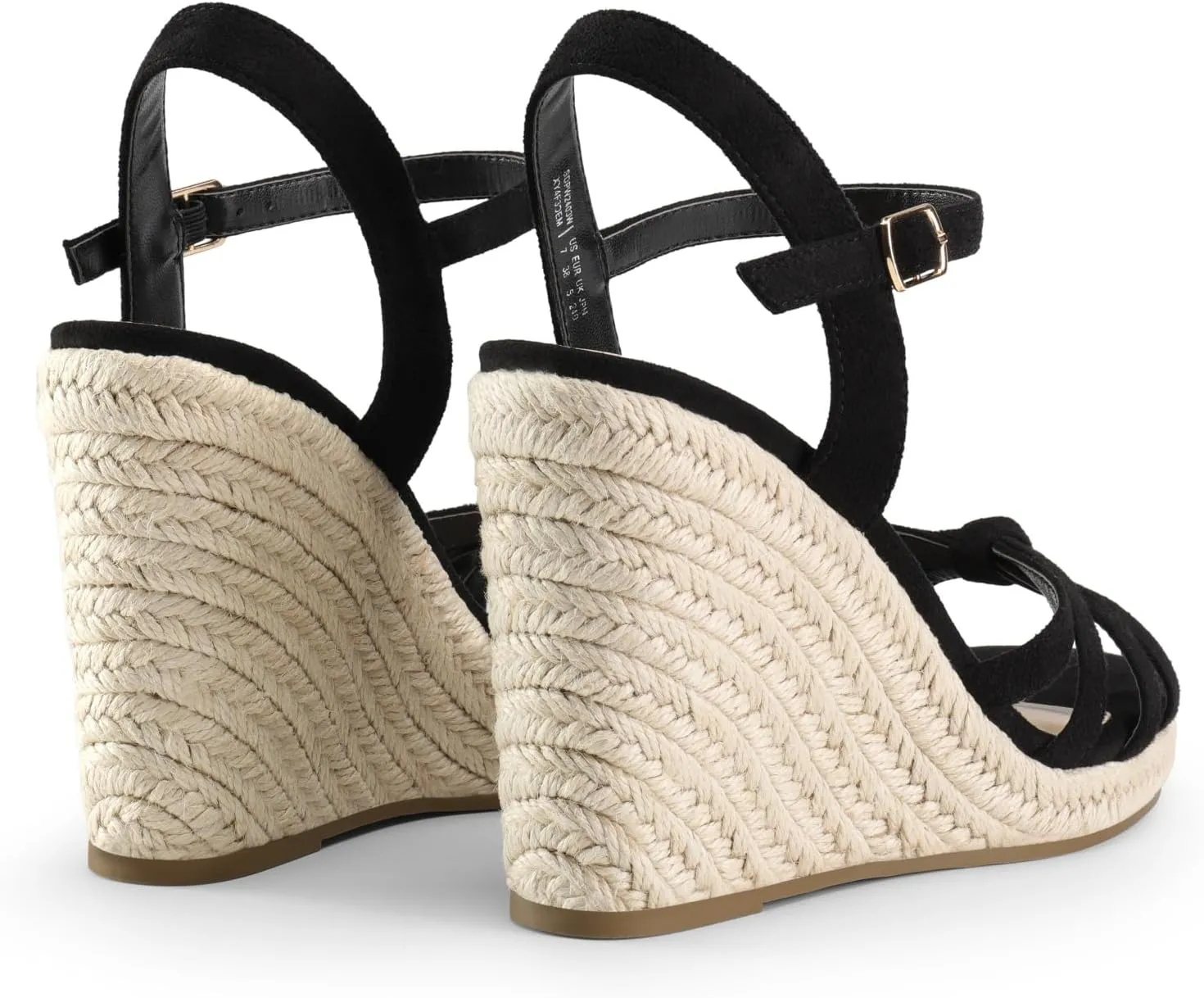DREAM PAIRS Wedge Sandals for Women Dressy Summer, Platform Espadrille Strappy Casual Braided Heels Comfortable with Open Toe and Ankle Strap