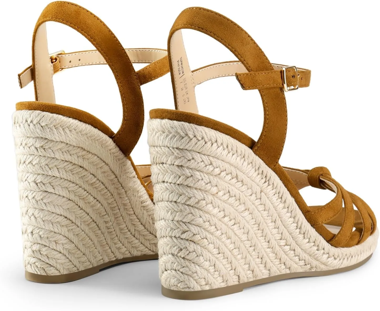 DREAM PAIRS Wedge Sandals for Women Dressy Summer, Platform Espadrille Strappy Casual Braided Heels Comfortable with Open Toe and Ankle Strap