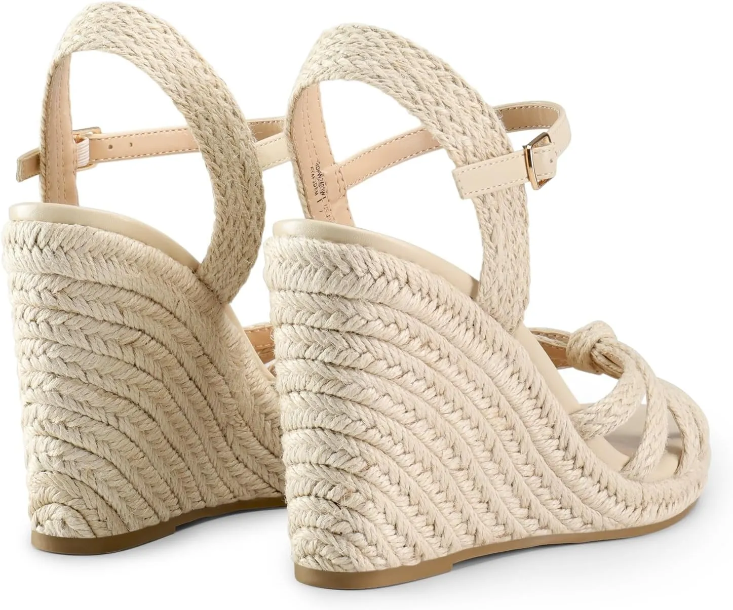 DREAM PAIRS Wedge Sandals for Women Dressy Summer, Platform Espadrille Strappy Casual Braided Heels Comfortable with Open Toe and Ankle Strap