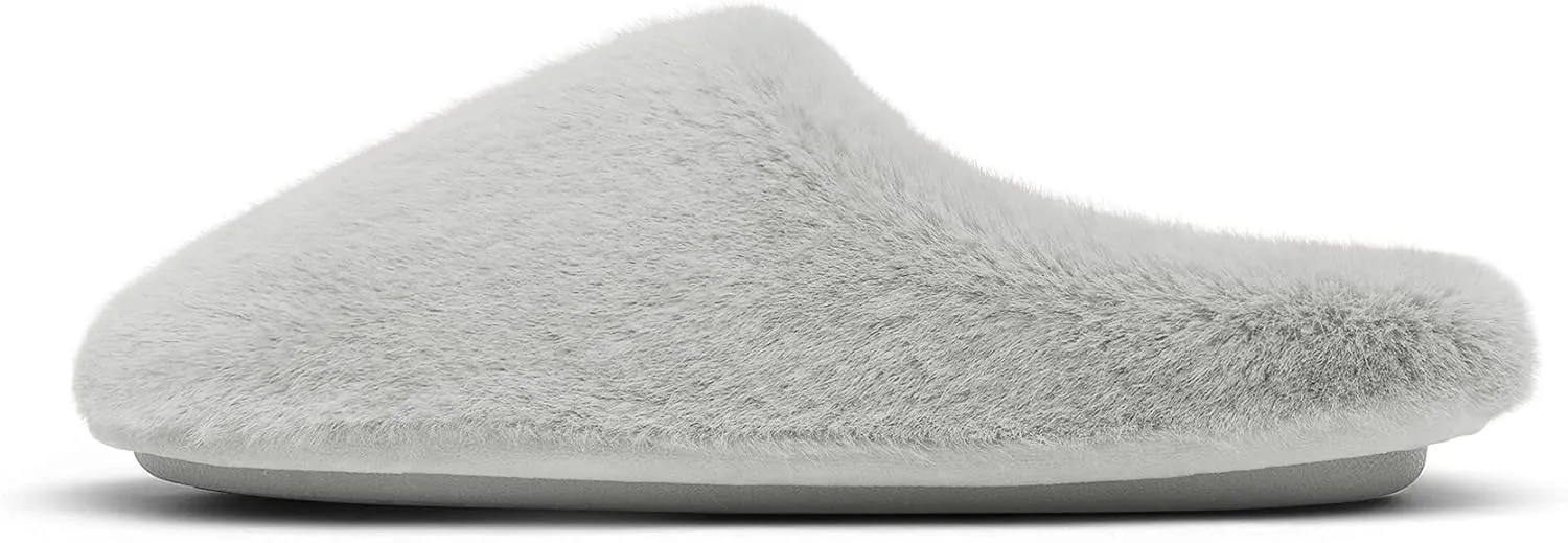 DREAM PAIRS Women's Plush Fuzzy Slip on Indoor Outdoor Winter House Slippers
