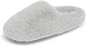 DREAM PAIRS Women's Plush Fuzzy Slip on Indoor Outdoor Winter House Slippers