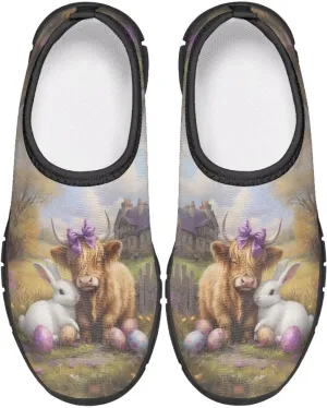 Easter Shoes for Girls Holiday Casual Shoes Trendy Kids Slip On Sneakers