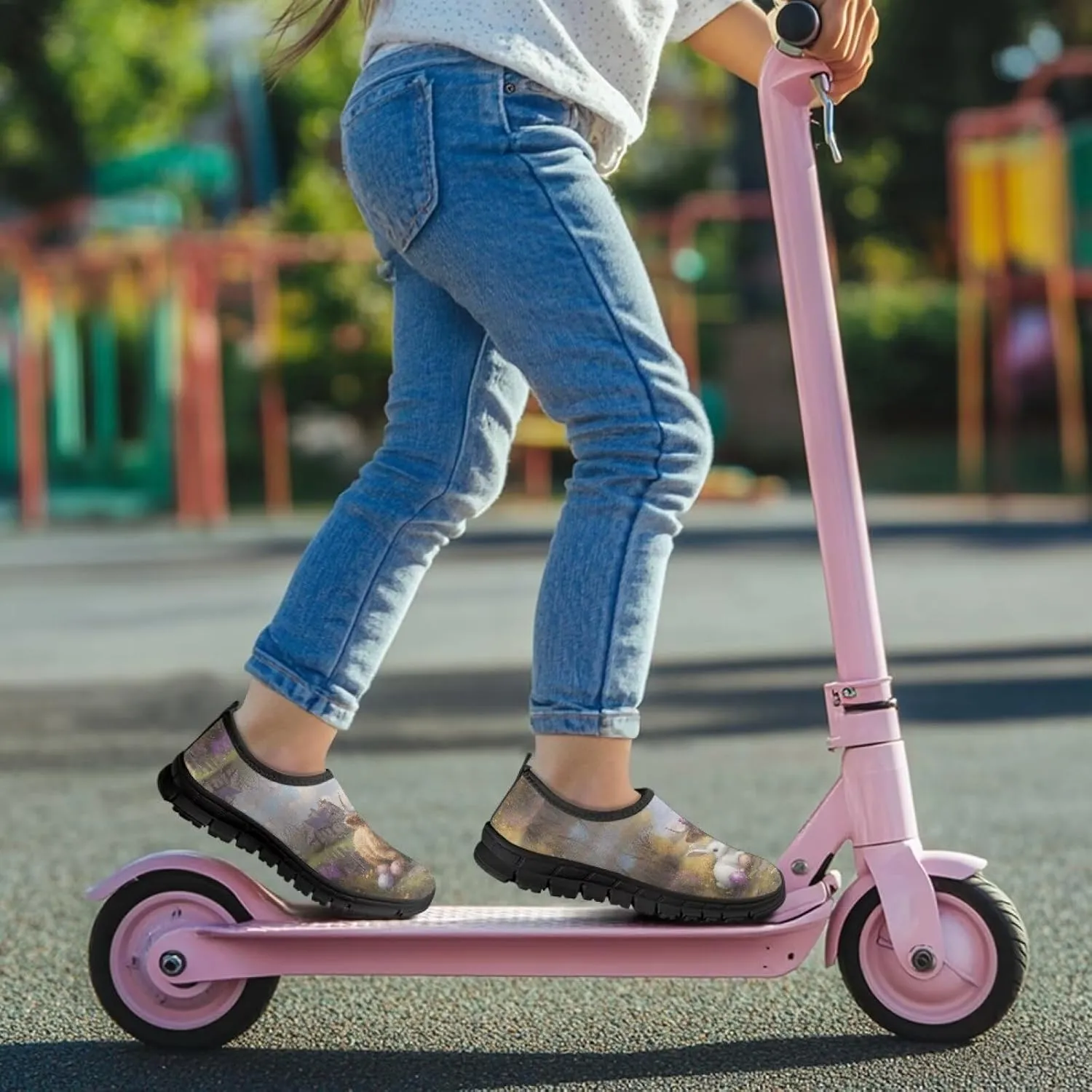 Easter Shoes for Girls Holiday Casual Shoes Trendy Kids Slip On Sneakers