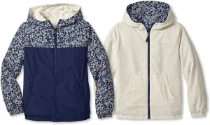 Eddie Bauer Kids Rain Jacket - 2 Pack Reversible Girls and Boys Windbreaker Jacket with Hood - Waterproof Raincoat for Kids