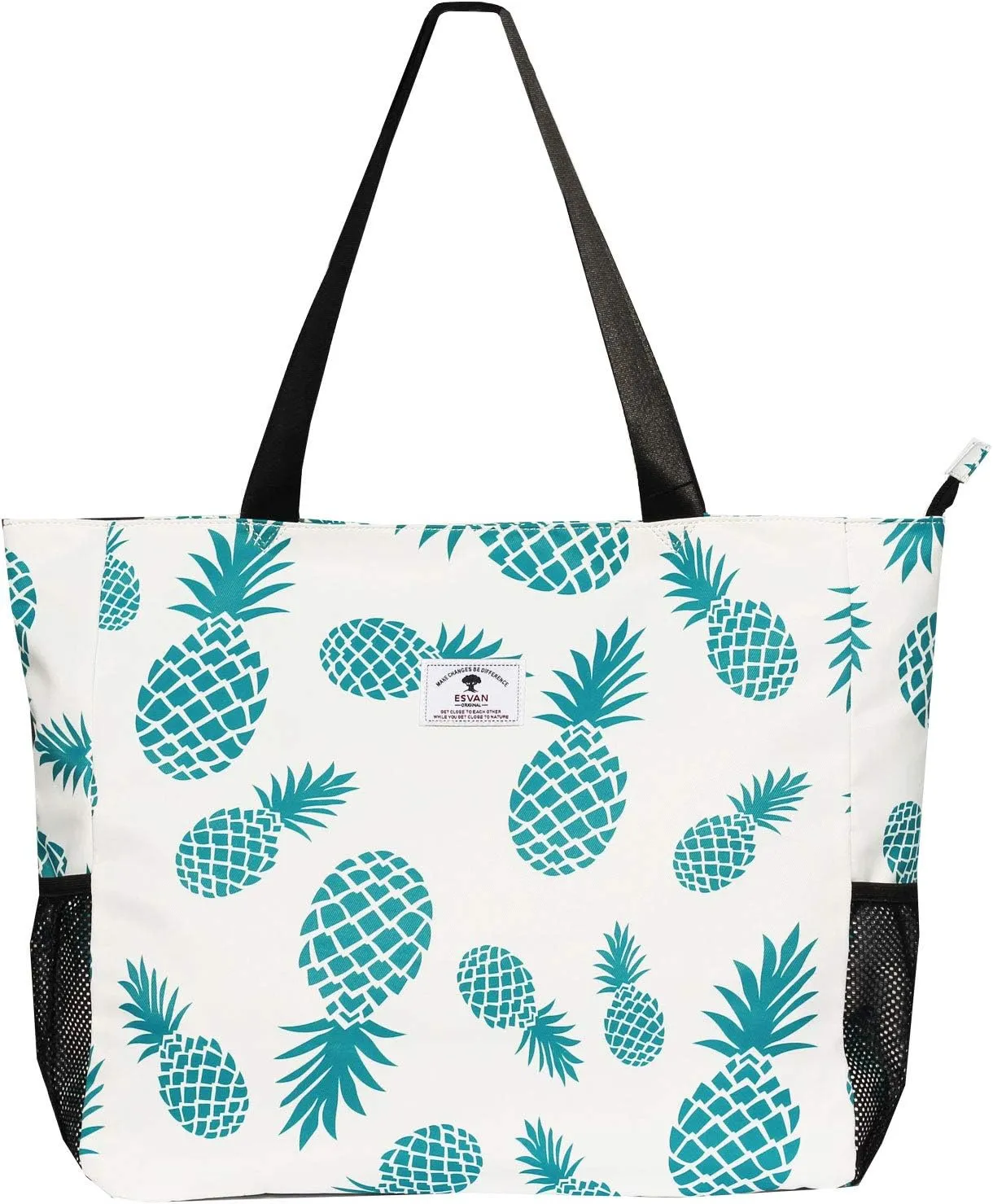 ESVAN LARGE BEACH BAG Water Resistant Lightweight 20 inch Women Oversize Tote Bag for Gym Beach Travel Pool Yoga Nurse