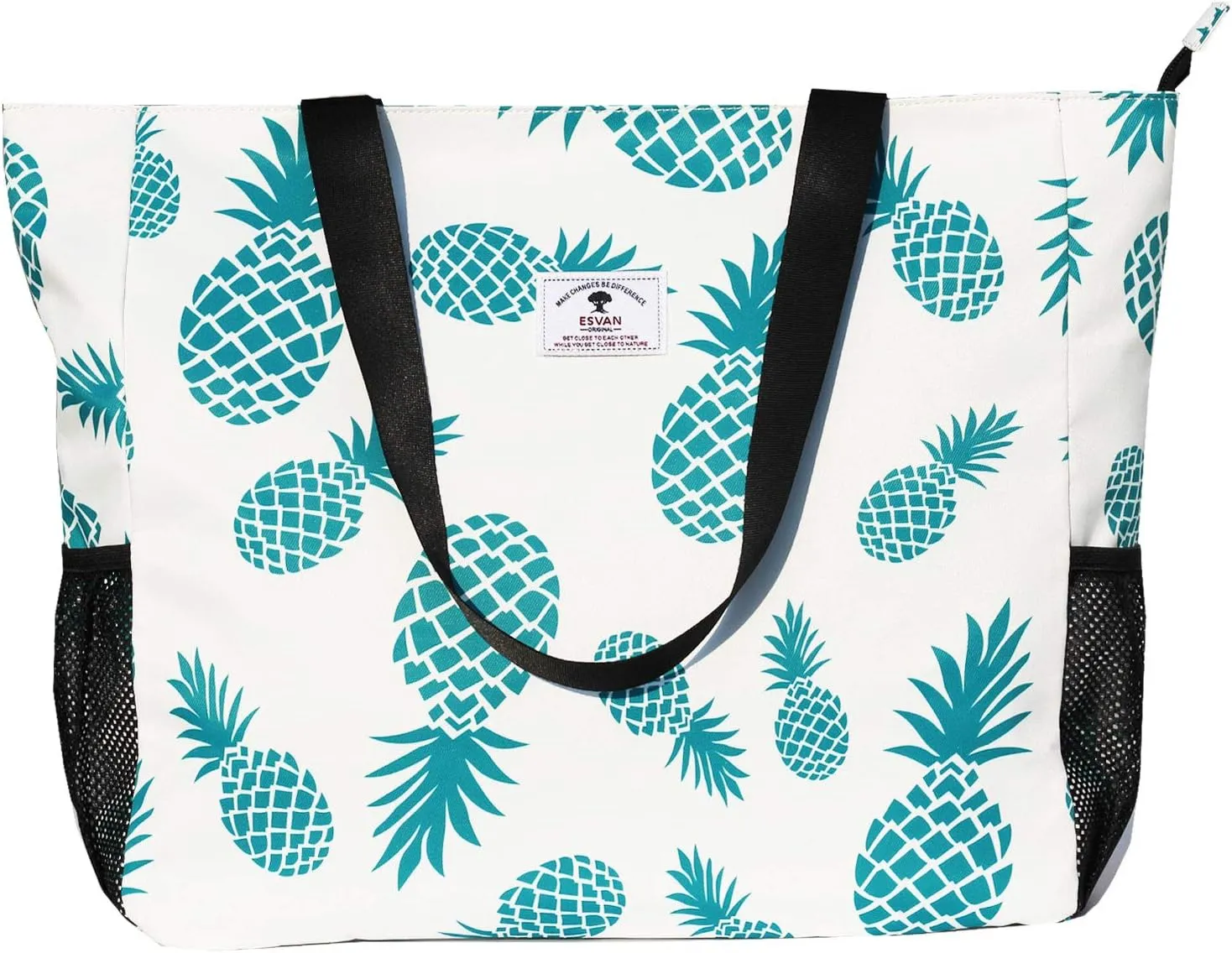 ESVAN LARGE BEACH BAG Water Resistant Lightweight 20 inch Women Oversize Tote Bag for Gym Beach Travel Pool Yoga Nurse