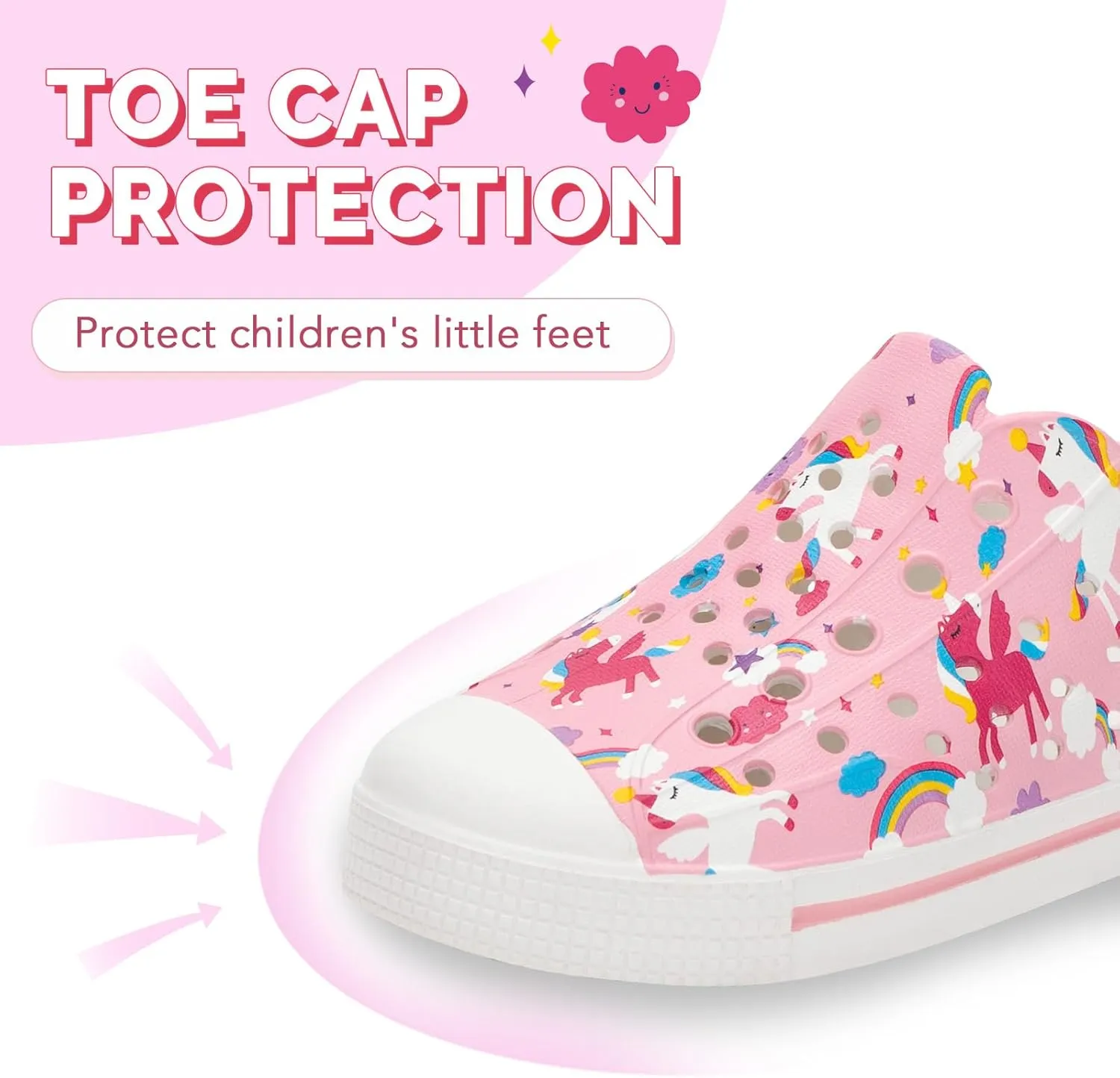 EUXTERPA Toddler Water Shoes for Kids Boys Girls Summer Lightweight Slip On Sandals Children Breathable Quick Dry Pool Beach Sneakers