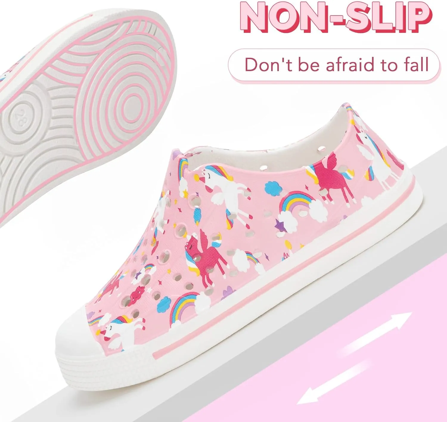 EUXTERPA Toddler Water Shoes for Kids Boys Girls Summer Lightweight Slip On Sandals Children Breathable Quick Dry Pool Beach Sneakers
