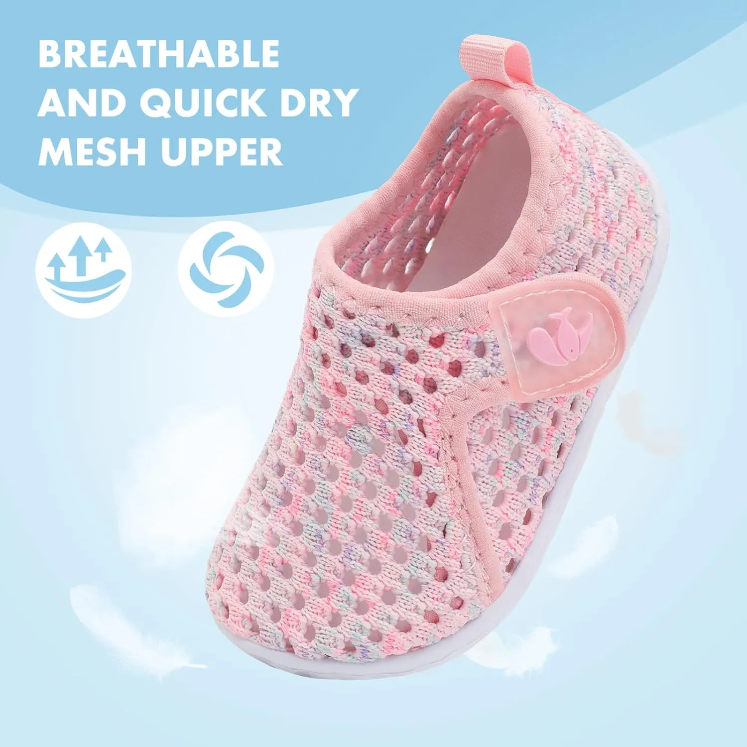 FEETCITY Boys Girls Water Shoes Kids Aqua Socks Quick Dry Barefoot for Beach Swimming Pool