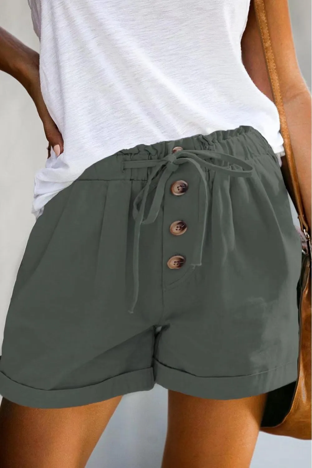 FEKOAFE Womens Shorts 2025 Comfy Summer Drawstring High Waist Cotton Shorts for Women Trendy(S-2XL)