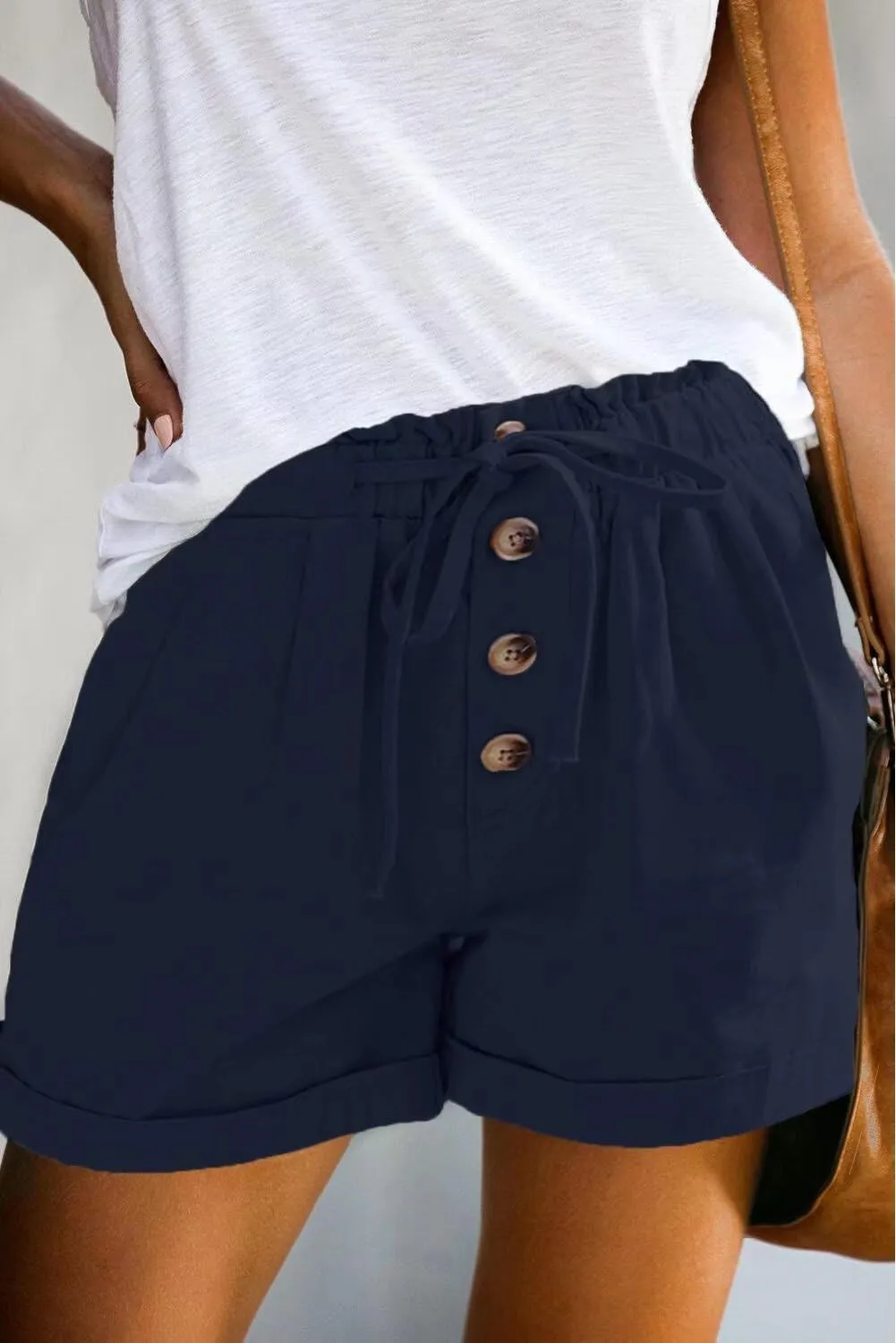 FEKOAFE Womens Shorts 2025 Comfy Summer Drawstring High Waist Cotton Shorts for Women Trendy(S-2XL)