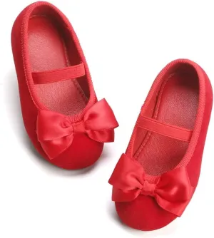 Felix & Flora Toddler Flower Girl Dress Shoes - Girl Ballet Flats Party School Shoes Wedding