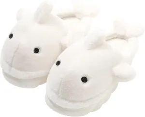 Fiedaz Cute Cloud Whale Shark Slippers for Women Men Kids Plush House Slippers Comfy Memory Foam Slip-on Indoor Slippers