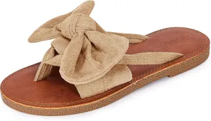 FISACE Womens Slip On Flip Flops Ring Toe Strappy Summer Gladiator Flat Sandals