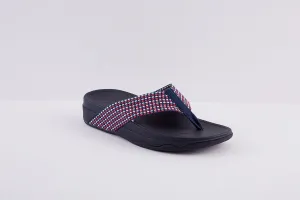 FITFLOP - SURFA FABRIC TOE-POST MULE - NAVY