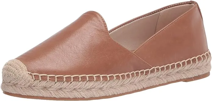 Flat Latte Leather Fast dispatch Sam Kesia Smart-enabled Round On Toe Espadrille Loafers Edelman Platform Slip