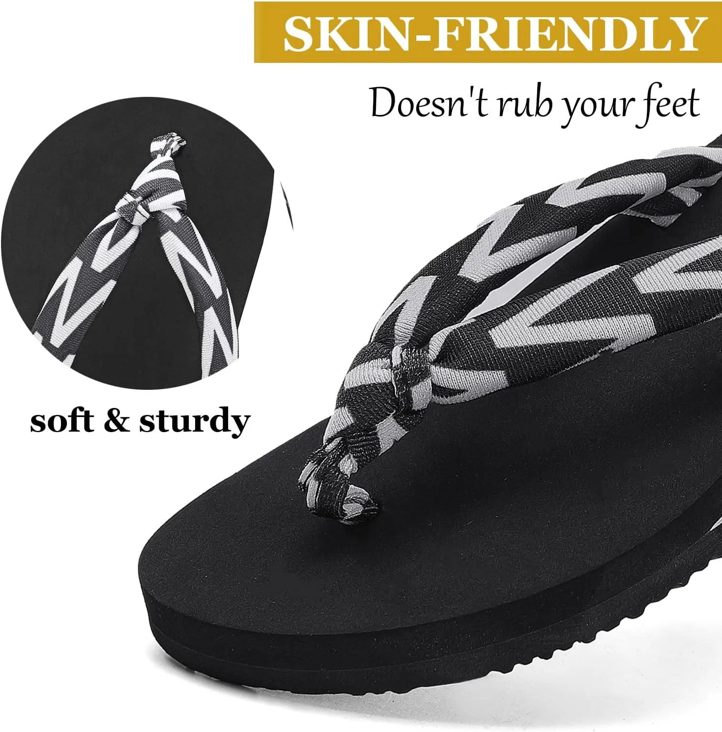 Flip Flops for Women,Yoga Mat Flip Flops Women,Beach Thong Sandals for Women,Indoor and Outdoor Womens Flip Flops