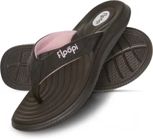 Floopi Flip Flops for Women Durable Memory Foam Textured Insole Sandals Ladies Beach Sandals with Indoor & Outdoor Anti Skid Soles