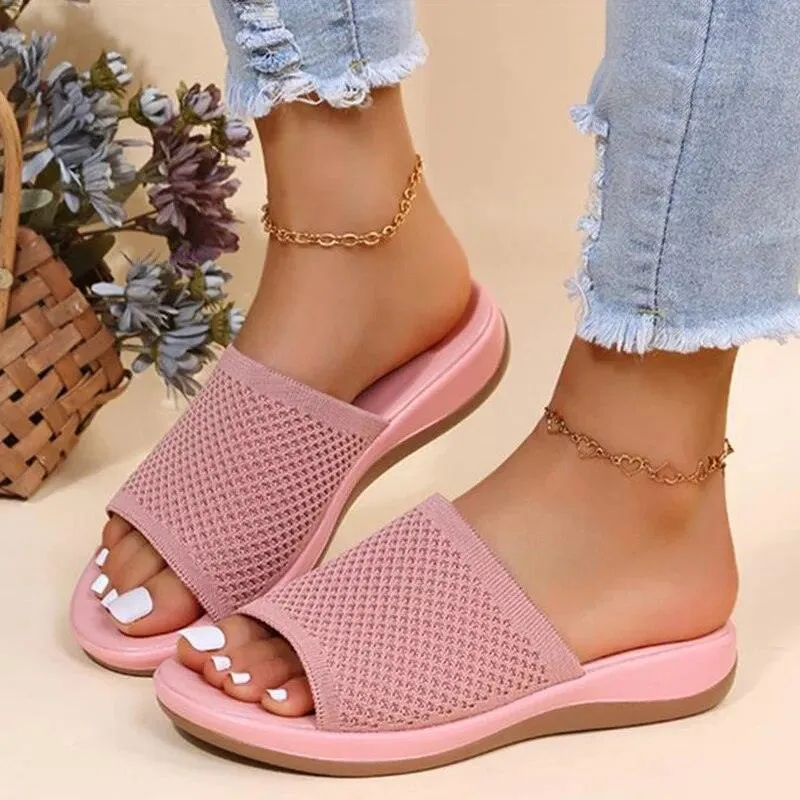 FLORENZA | Stylish Mesh Flip Flops Women