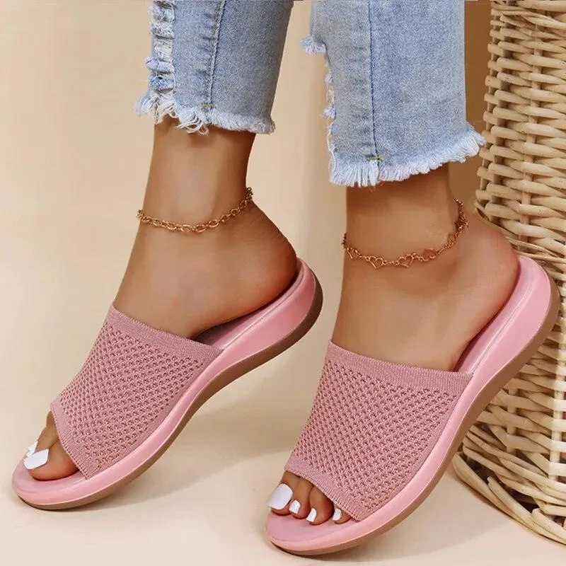 FLORENZA | Stylish Mesh Flip Flops Women
