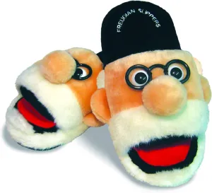 Freudian Slippers - Comfy Plush Slip-On Footwear - Size Small