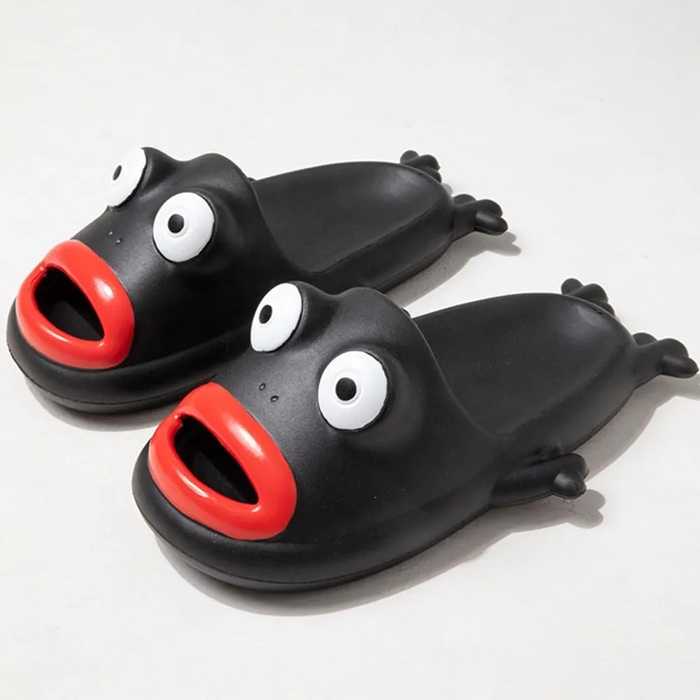 Frog Flip Flops - Couple Beach Slippers, Bath Shoes, Non-Slip Fish Slipper, Summer Funny Slides