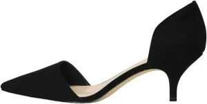 FSJ Women D'Orsay Comfy Medium Kitten Heels Closed Pointed Toe Classic Slip On Business Pumps Size 4-15 M US